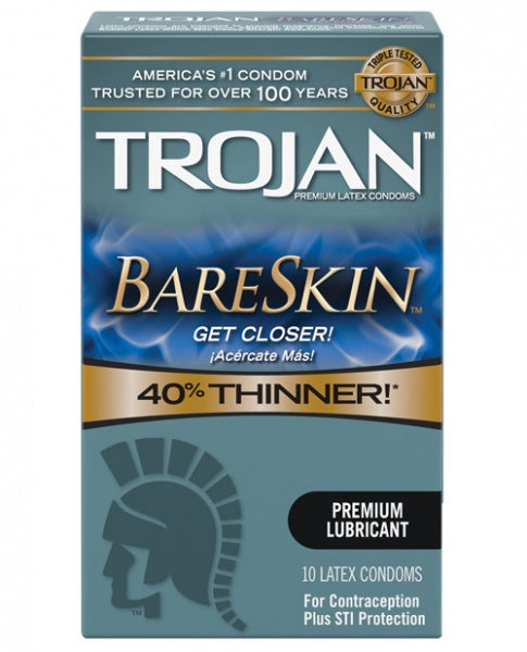 Trojan Bare Skin Condoms - Box of 10 BB Store Trojan Bare Skin Condoms - Box of 10 BB Store