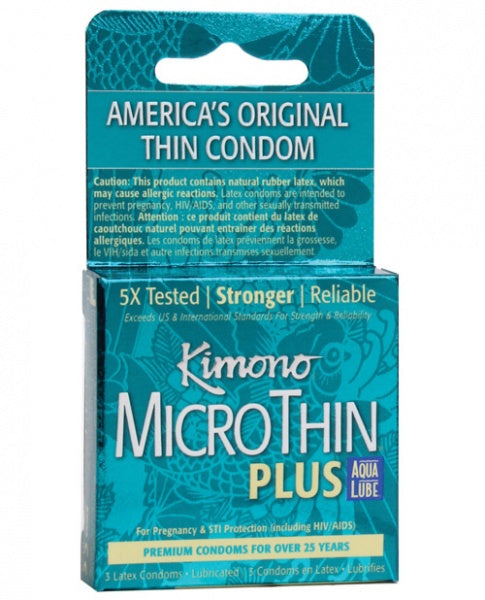 water based lubricated condoms Kimono Micro Thin Plus Aqua Lube Lubricated Latex Condoms - 24 ct HSA/FSA  Eligible