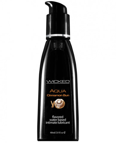 Wicked Sensual Care Aqua Waterbased Lubricant - 2 oz Cinnamon Bun