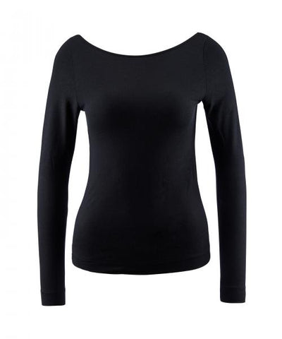 Night Crush Long Sleeve Top - Noir -