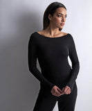 Night Crush Long Sleeve Top - Noir -