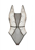 Cosmic Dream Bodysuit - Noir -