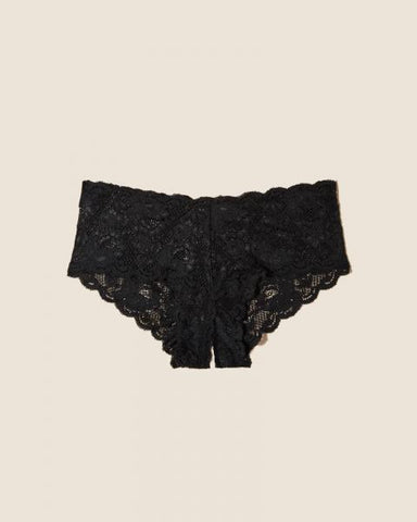Never Say Never Naughtie Low Rise Boyshort - Black -