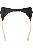 Superboost Lace Suspender - Black/Ivory Rose -