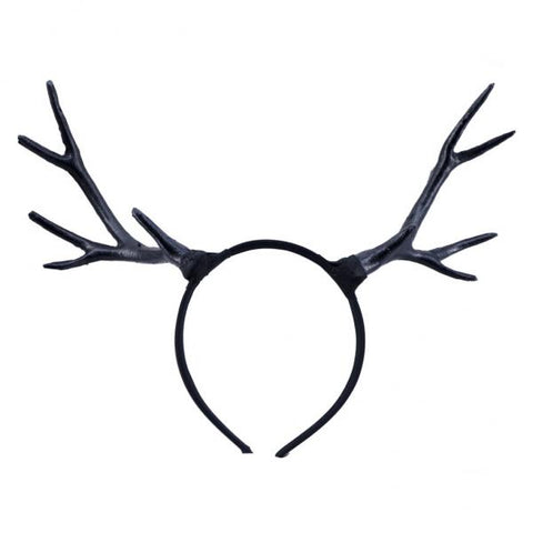 Deer Antlers Headband - Black