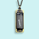 Harmonica Necklace - Black