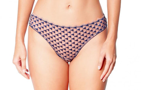 Dancing Queen Tanga Panty - Navy -