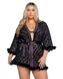 Playboy Bunny Noir Robe - 1/2X