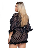 Playboy Bunny Noir Robe - 1/2X