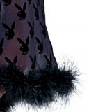 Playboy Bunny Noir Robe - 1/2X