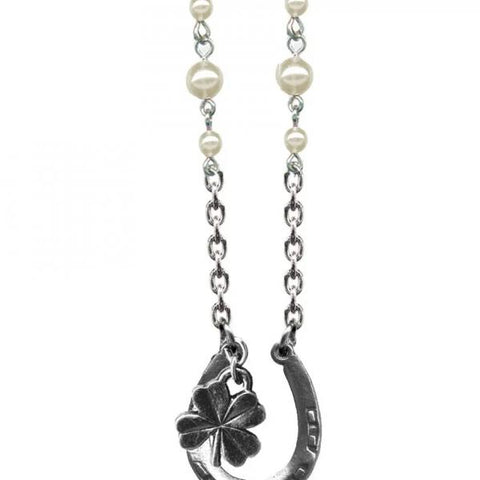 Luck Sweet & Petite Necklace - Cream Pearl Glass Beads