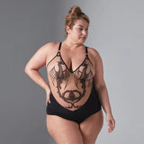 Dracona Bodysuit - Black/Butterscotch -