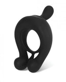 Kairos Vibrating Cock Ring w/ 3 Bullets - Black