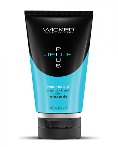 Wicked Jelle Plus Water Based Anal Lubricant with Relaxants - 4 oz