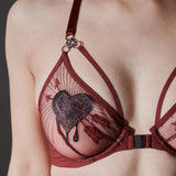 Heartbreaker Bra - Burgundy -