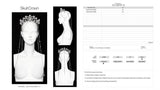Rhinestone Skull Crown with Draping Chains