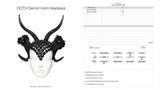 Goth Demon Horn Headdress - Black