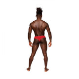 Sassy Lace Open Ring Thong - Red -