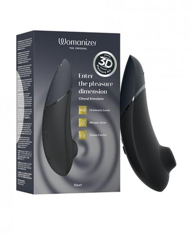 Womanizer Next 3D Climax Control Pleasure Air - Black