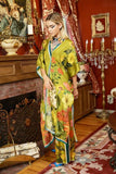 French Riviera Hand-Beaded Kimono - Olive Floral - One Size