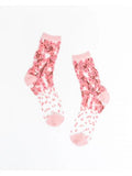 Cherry Blossom Sheer Crew Sock - U.S. W5.5-10