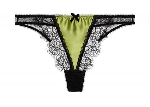 Glamcatcher G-String - Black/Olivine -