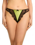 Glamcatcher G-String - Black/Olivine -