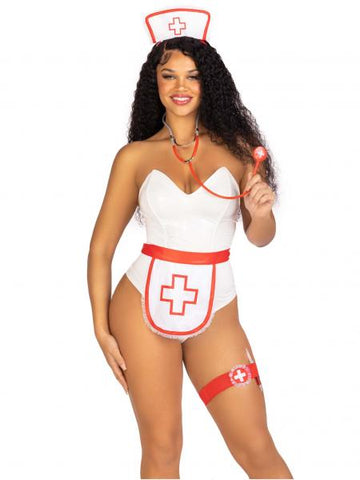 Nurse Costume Kit - White/Red