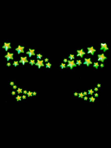Celest Glow in the Dark Face Jewels Sticker - Clear - One Size