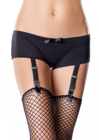 Garter Boyshort - Black -