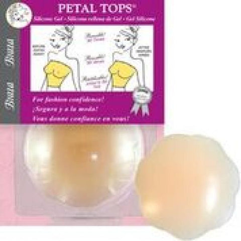 2 1/4" Silicone Gel Petal Nipple Covers - Beige