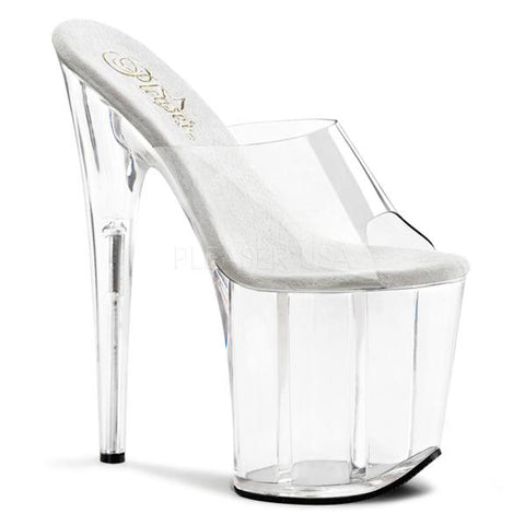 Clear/Clear - Flamingo 8" Platform Sandal - Size