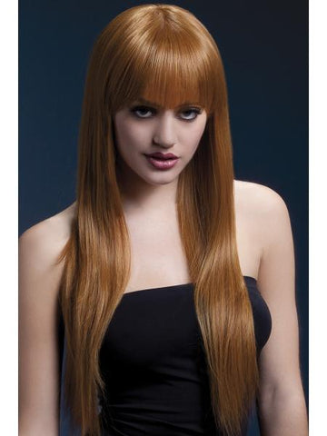 Jessica Long Straight Wig - Auburn