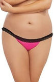 Open Back Heart Panty - Hot Pink -