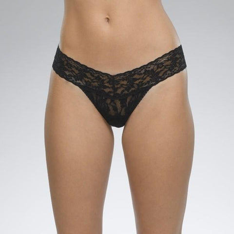 Petite Low Rise Thong - Black - One Size