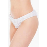 Ruffle Panty - White - Queen One Size
