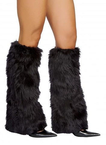 Fur Boot Covers - Black