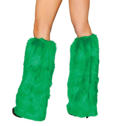 Fur Boot Covers - Green