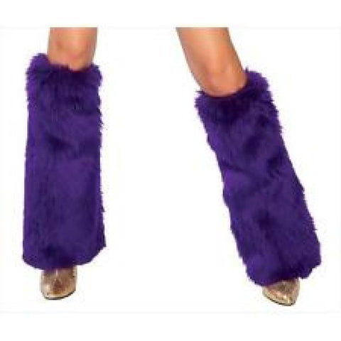 Fur Boot Covers - Purple