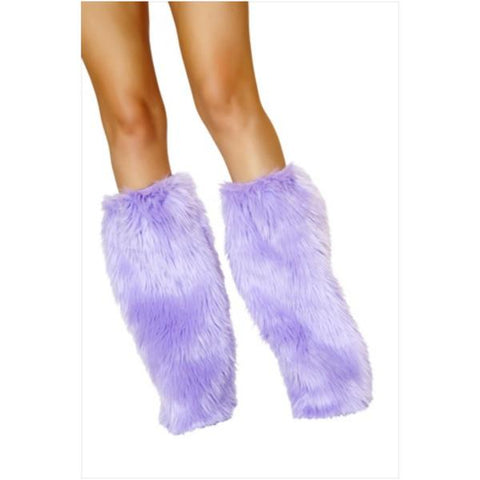 Fur Boot Covers - Violet