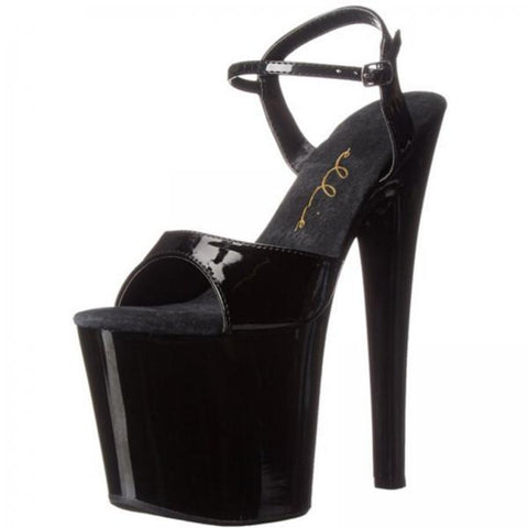 Black - 8" Juliet Stiletto Heel- Size