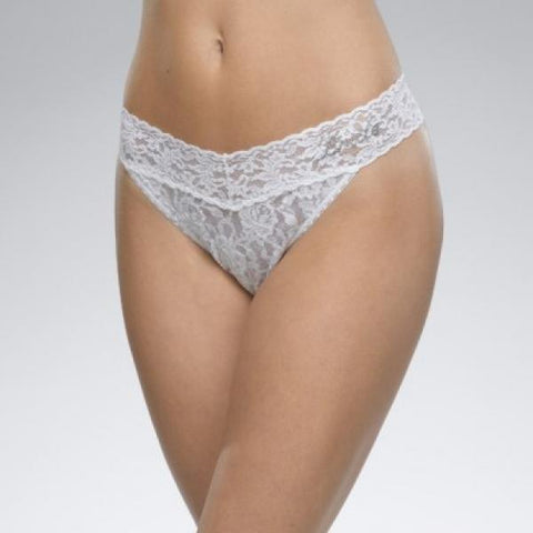 Bride Lace Original Rise Thong - White - One Size
