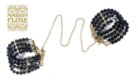 Noir Jet Pearls La Divine Handcuffs