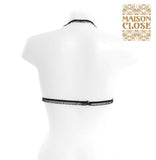 Noir Bra-Elastic Tulle Peek-a-boo One Size