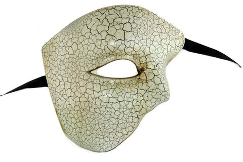 Venetian Phantom Mask - White