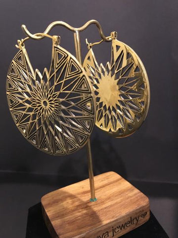 Polaris Earrings - Brass