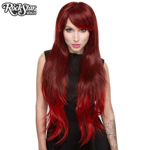 Wine Red Fade Wig - Ombre Alexa