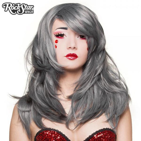Hologram 22" Wig - Dark Grey Mix