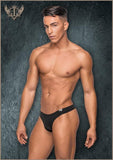 Sleek Sheer Thong - Black -