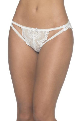 White Lace Corset Style Panty